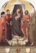 Rogier van der Weyden Madonna with Four Saints (mk08) Norge oil painting reproduction